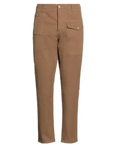Gta Il Pantalone Man Pants Camel Size 38 Cotton, Elastane In Sand