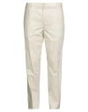 Gta Il Pantalone Man Pants Cream Size 38 Cotton, Linen, Lyocell, Elastane In Neutral