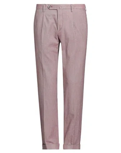 Gta Il Pantalone Man Pants Garnet Size 32 Cotton, Elastane In Pink