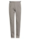 Gta Il Pantalone Man Pants Taupe Size 32 Cotton, Elastane In Gray