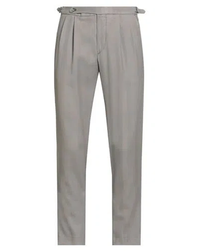 Gta Il Pantalone Man Pants Taupe Size 32 Virgin Wool, Polyester In Gray