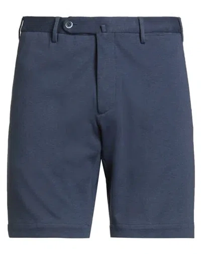 Gta Il Pantalone Man Shorts & Bermuda Shorts Navy Size 38 Cotton, Polyamide In Blue