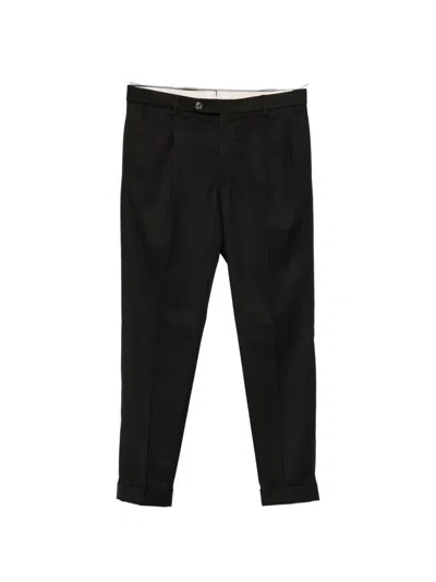 Gta Luca Pressed-crease Turned-up Trousers In Black