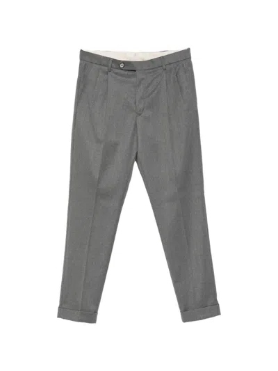 Gta `luca` Tecnico Wool Pants In Gray