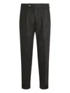 Gta Pantalone Pleated-cuff Trousers In Brown