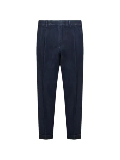 Gta Pantalone Pleated Trousers In Blue