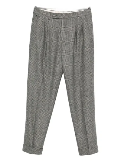 GTA PLEATED CHECK TROUSERS