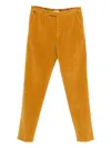 Gta Pleated Corduroy Trousers In Yellow