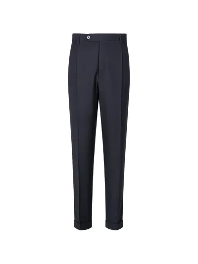Gta Pleated Turn-up Trousers In Blue