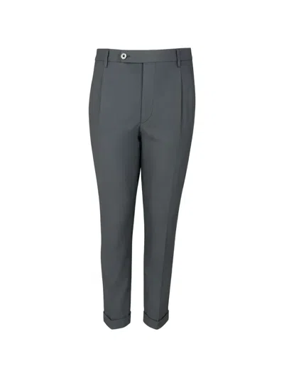 Gta Pleated Turn-up Trousers In Blue
