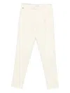 Gta Pleated Wool Trousers In Neutral