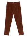 Gta Corduroy Side-pockets Trousers In Brown