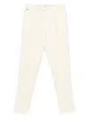 Gta Pleated Wool Trousers In Neutral