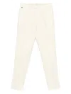 Gta Pleated Wool Trousers In Neutral