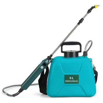Gtlawn 5l/1.32gallon Battery Operated Water Sprayer Portable Garden Sprayer Electric Sprayer With Rechargea In Blue
