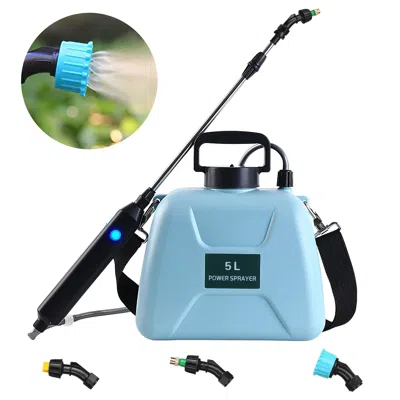 Gtlawn 5l/1.3gallon Electric Plant Sprayer Automatic Plant Sprayer Telescopic Garden Handheld Sprayer With  In Blue