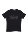 Gtwo Men's T-shirt Script Logo Tee Black In Black