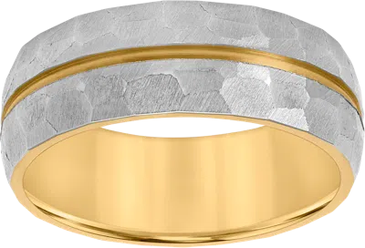 Gtx 8mm Faceted Titanium Band