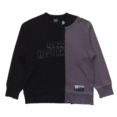 Pre-owned Gu X Maison Mihara Yasuhiro Mihara Yasuhiro Rebuild Cut & Sew Sweatshirt In Multi