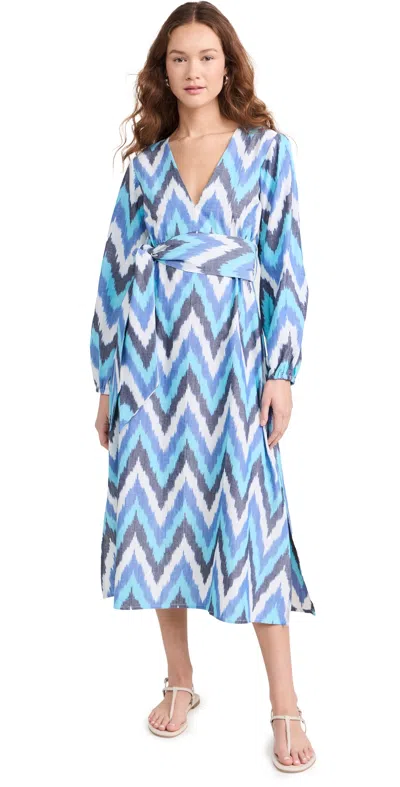 Guadalupe Atira Ikat Dress Blue