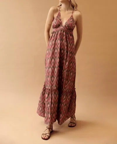 Guadalupe Design Abbie Long Dress In Pink