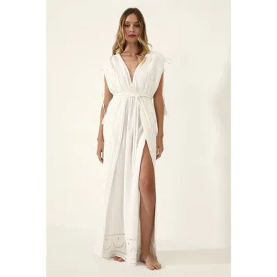 Guadalupe Design Amazonas Kaftan In Neutral