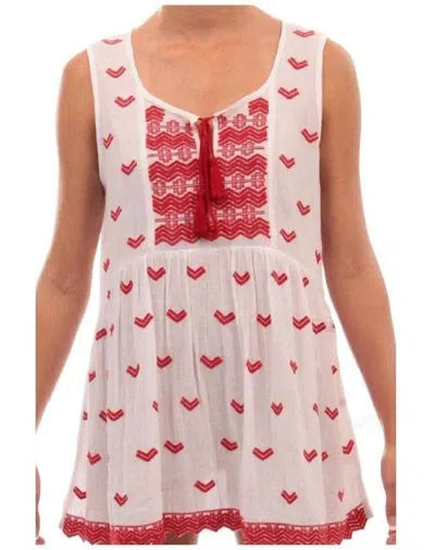 Guadalupe Design Arabella Top In Red