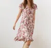 Guadalupe Design Astrid Multi Floral Dress In Trovata