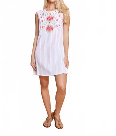 Guadalupe Design Camelia Shift Dress In White