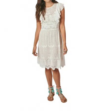 Guadalupe Design Castel Short Dress In Off White