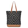 Guadalupe Design Deka Straw Tote In Black