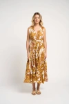 Guadalupe Design Emilia Dress In Mustard