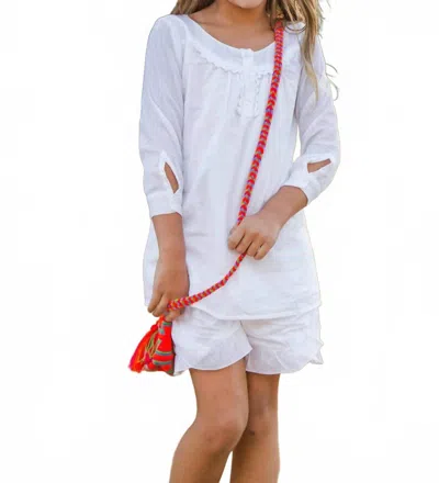 Guadalupe Design Kids' Felicia Tunic In White