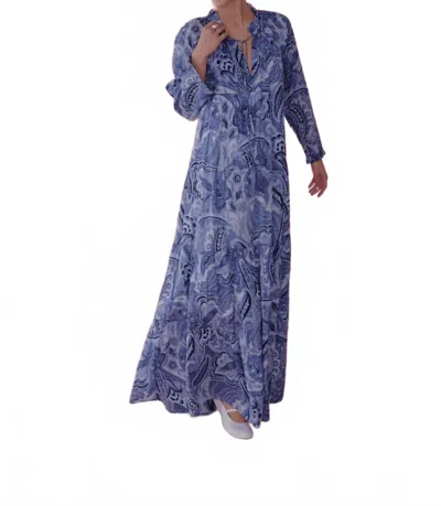 Guadalupe Design Femme Ceru Dress In Blue