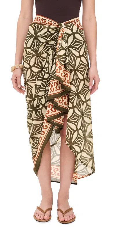 Guadalupe Design Giada Pareo Skirt Red