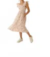 Guadalupe Design Gianna Dress In Peach In Neutral