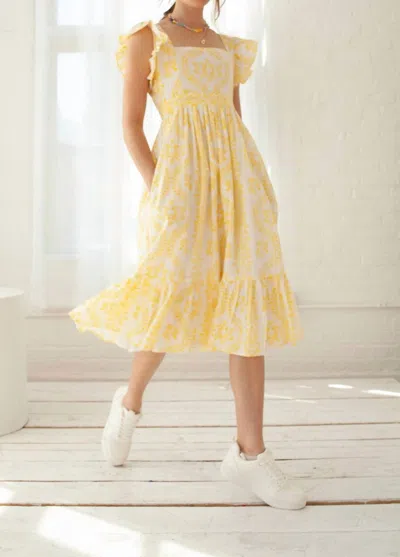 Guadalupe Design Gianna Dress In Yellow