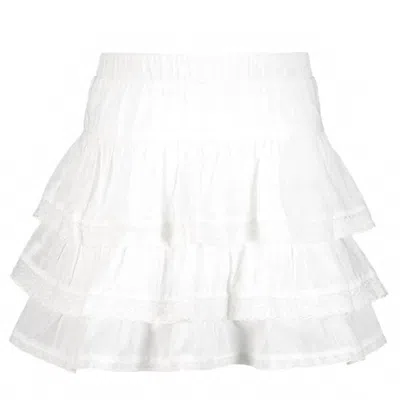 Guadalupe Design Kid's Lacey Skirt In White