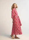 Guadalupe Design Luciana Ikat Multi  Dress In Pink
