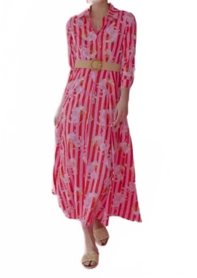 Guadalupe Design Luciana Tibet Dragon Dress In Fuchsia In Pink