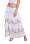 Guadalupe Design Mariane Maxi Skirt In White