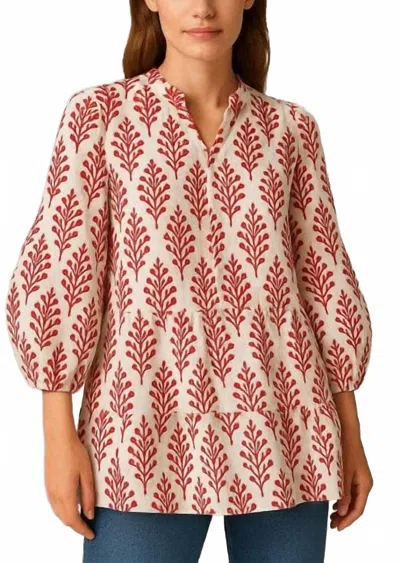 Guadalupe Design Matilda Blouse In Red