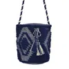 Guadalupe Design Mochila Bucket Bag In Blue