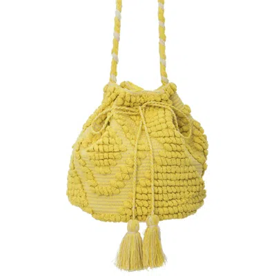 Guadalupe Design Mochila Bucket Bag In Yellow