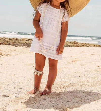 Guadalupe Design Kids' Olympia Ruffles Tunic In White