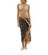 Guadalupe Design Pareo Skirt In Black In Gray