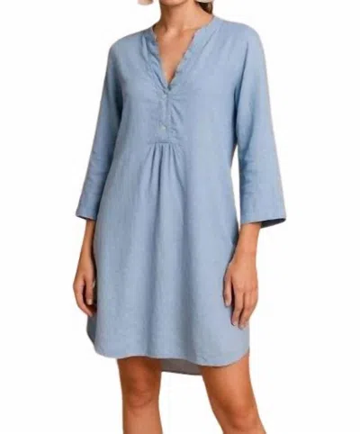 Guadalupe Design Poppy Dress In Blue