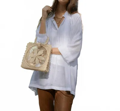 Guadalupe Design Tatiana Button Down Shirt In White