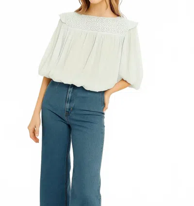 GUADALUPE DESIGN ULLA BLOUSE IN LIGHT BLUE