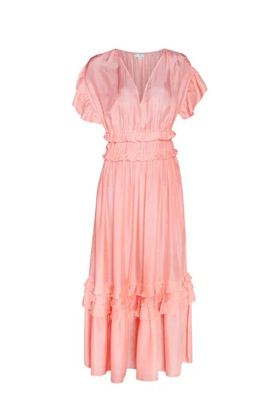 Guadalupe Design Women's Alba Dress In Coral